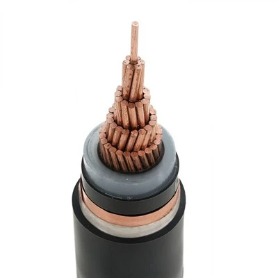 كابل طاقة متوسط ​​الجهد 8.7/15KV أحادي النواة 300 مم XLPE معزول بغمد PVC موصل نحاسي