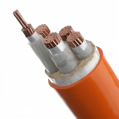 BBTRZ 0.6 / 1KV كابلات معدنية معزولة من النحاس الأساسية مقاومة للحريق صناعية مفردة / متعددة الخيوط LSZH محطة كهرباء للسكك الحديدية