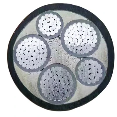 YJLV MC/SWA نوع بطارية طاقة أساسية واحدة كبل الطاقة الشمسية تحت الأرض مصنوع من الألومنيوم الأساسي وأسلاك الفولاذ البلاستيكية