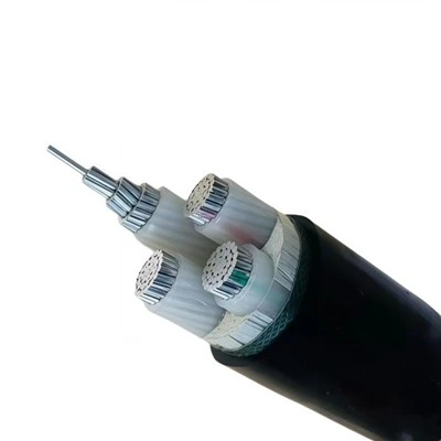 YJLV PVC سلك الألمنيوم الأساسي في الهواء الطلق XLPE معزول كابل الطاقة تحت الأرض 0.6 / 1kv